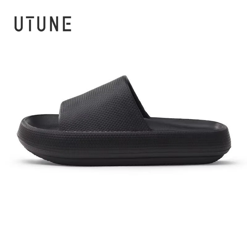 Utune Men S Non-slip Slides Summer Indoor Slippers