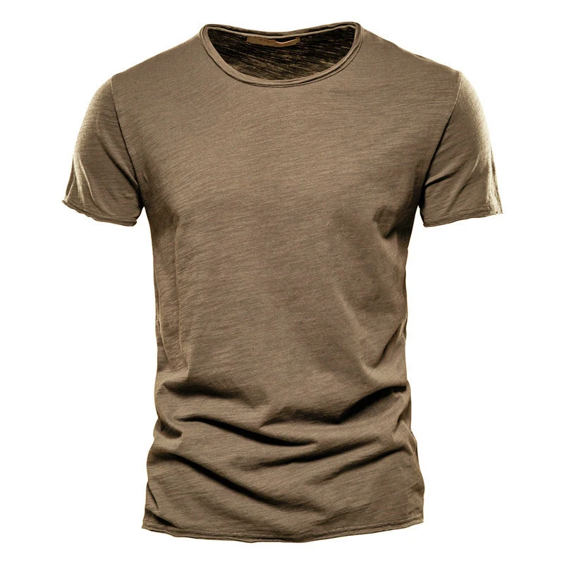 100% Cotton Men T-shirt Casual Soft Fitness Summer Thin - Image 13