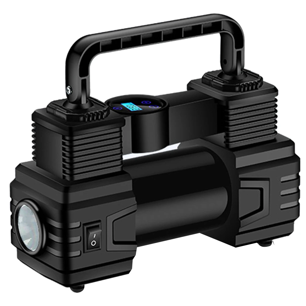 12v 150psi Mini Air Compressor Dual Cylinder With Led - Image 7