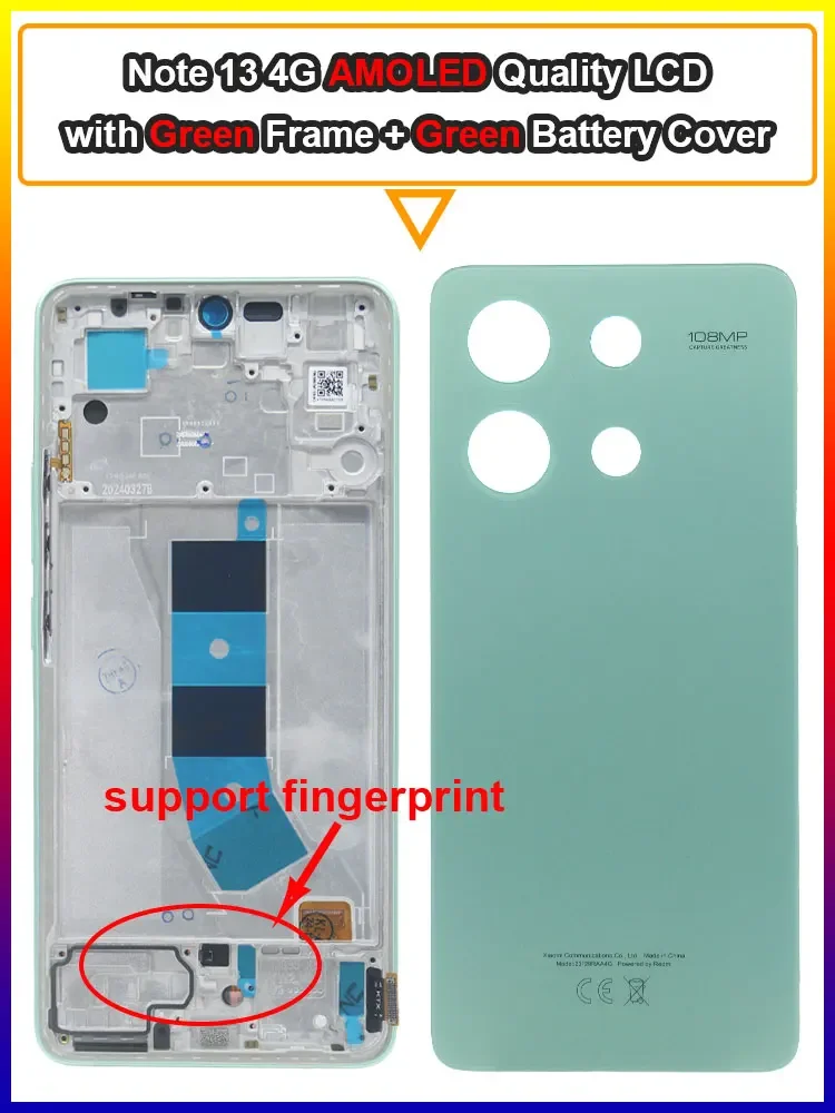 AMOLED Display Assembly – for Redmi Note 13 4G - Image 11
