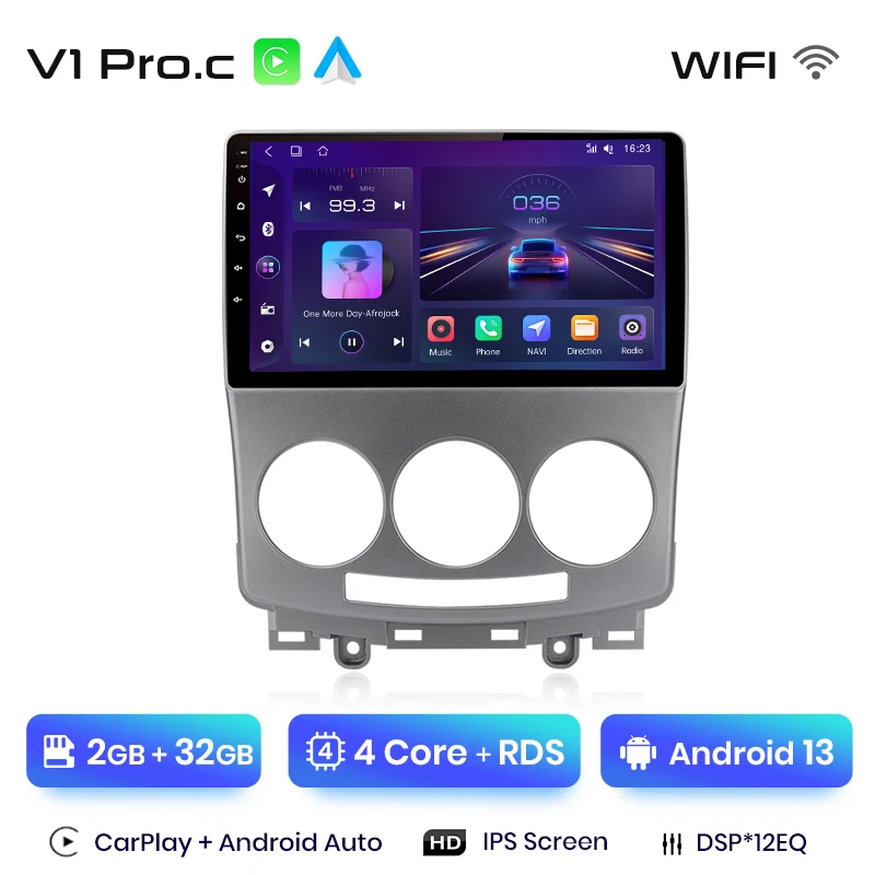 Android 13 Car Radio – 8-Core, Wireless CarPlay - Image 7