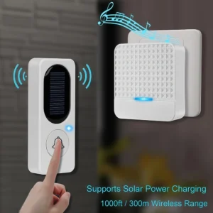 Solar Wireless Doorbell with Light