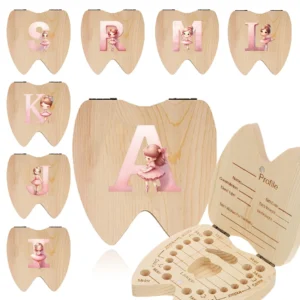 Wooden Baby Tooth Keepsake Box