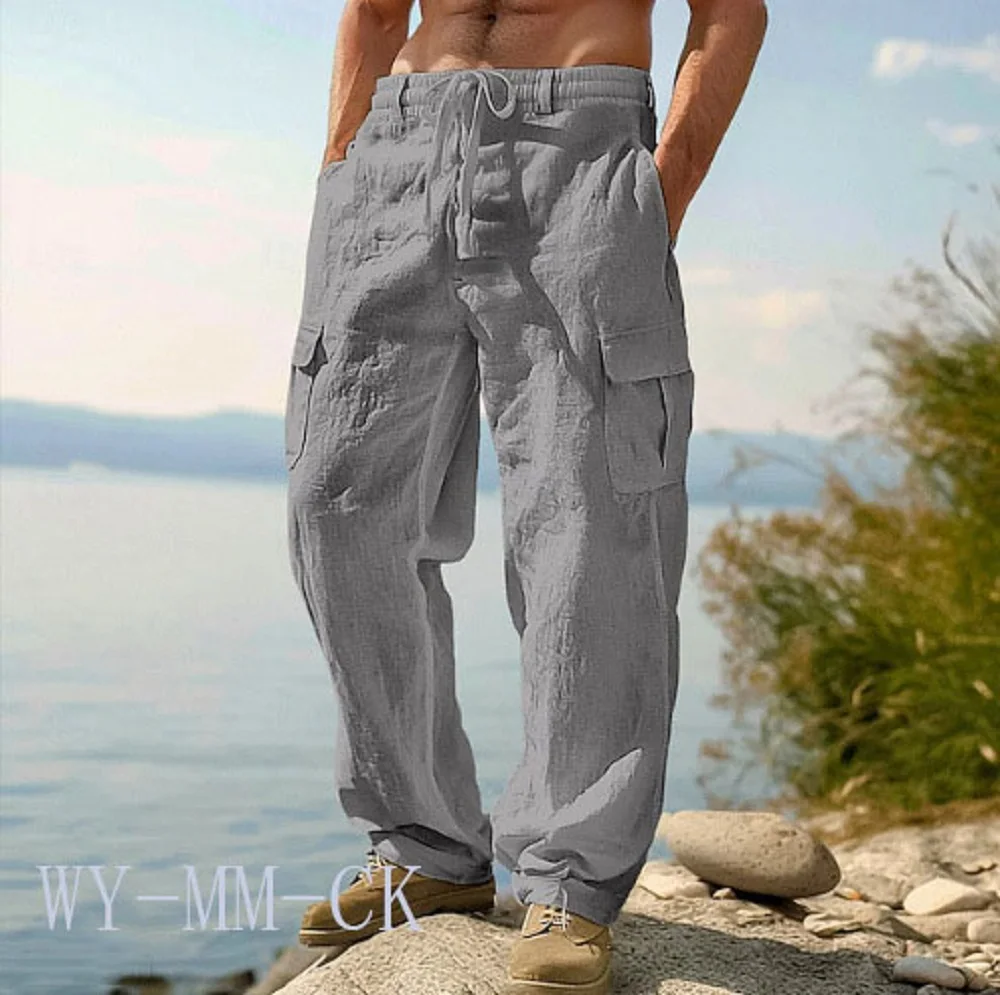 Men's Cotton & Linen Trousers - Image 4