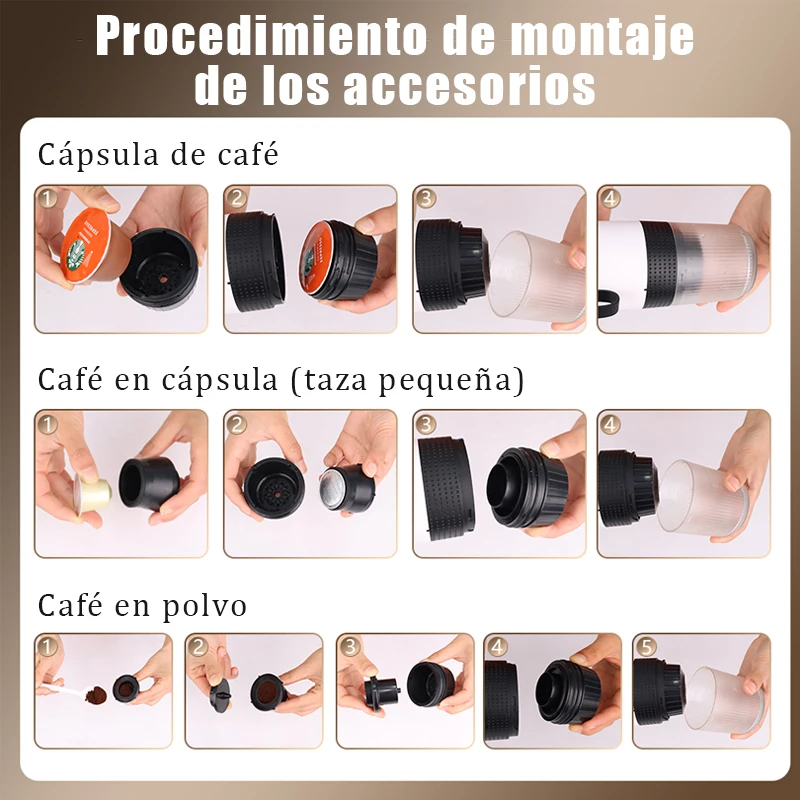 Microdata Portable Electric Capsule Coffee Maker 3 In 1 - Image 5