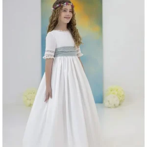 Custom Flower Girl Dress with Bow