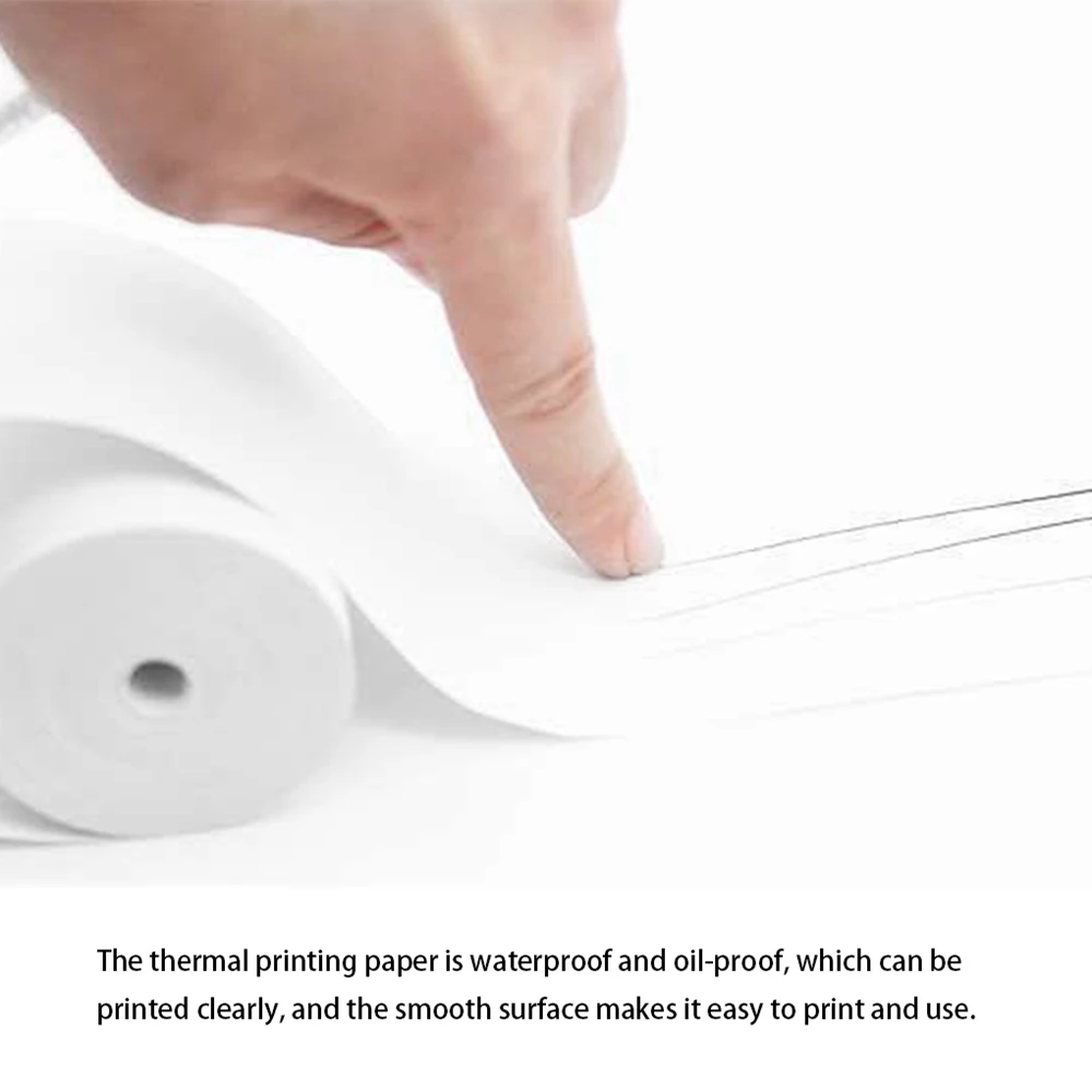 10 Rolls White Children Camera Wood Pulp Thermal Paper - Image 6
