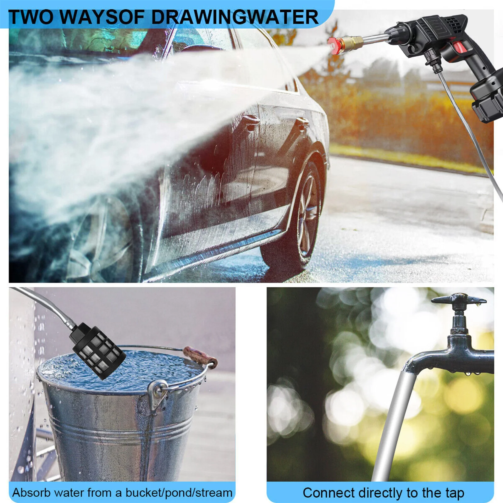 Portable Cordless High-Pressure Car Washer - Image 5