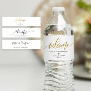 Personalized Party Water Bottle Labels