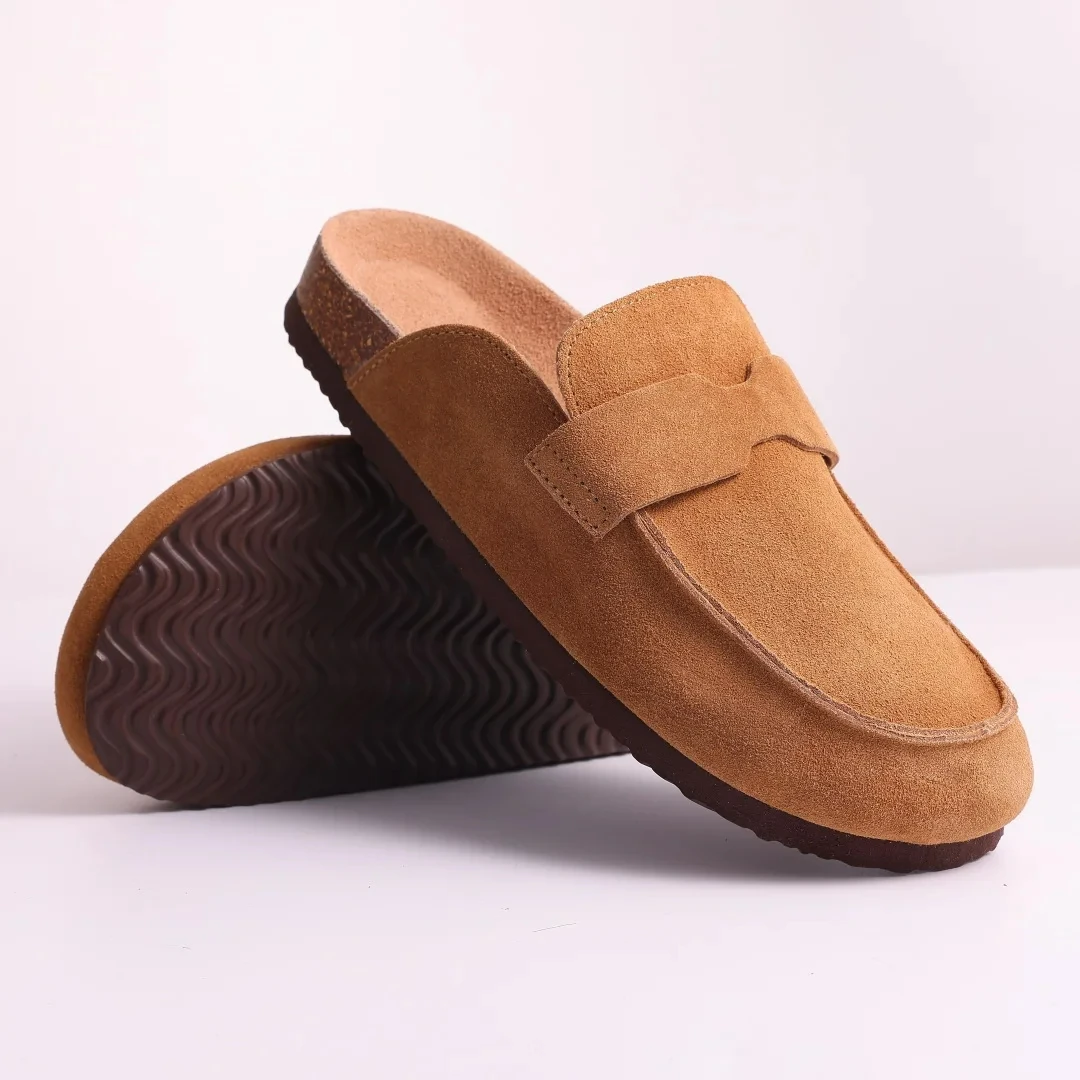 Cork Suede Mule Slippers - Image 7