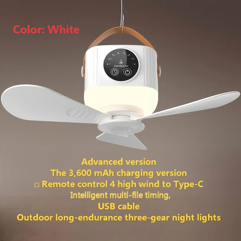 Portable Rechargeable Hanging Fan - Image 7