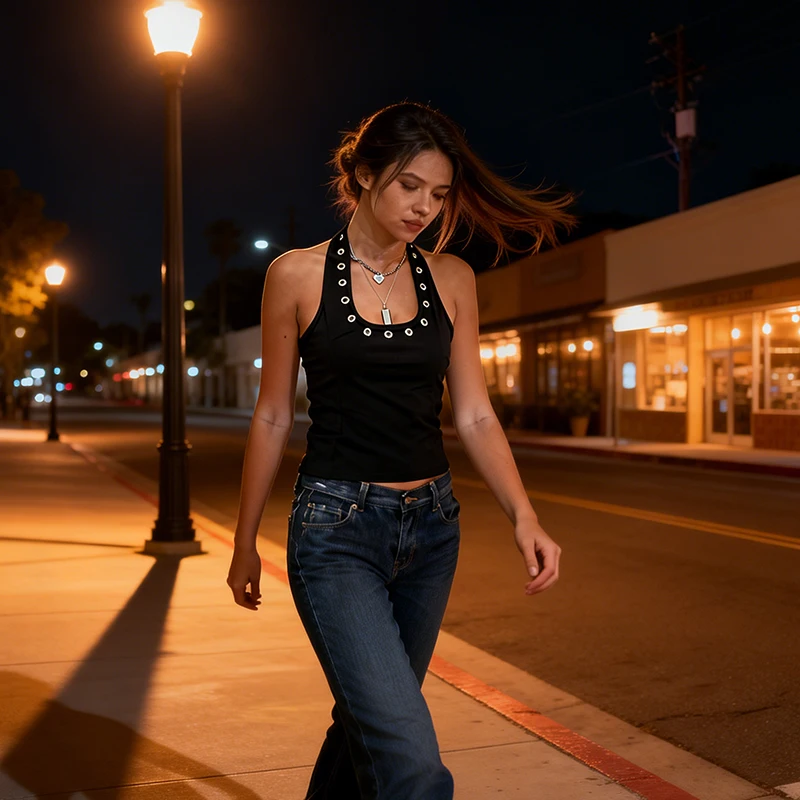 Gothic Backless Halter Vest - Image 5