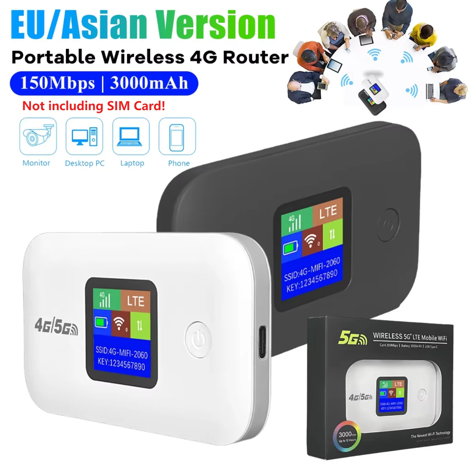A8 Portable 4G Wireless Modem (150 Mbps)