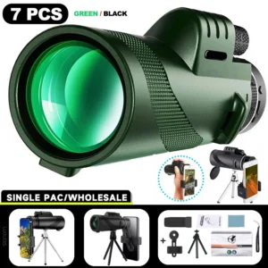 Portable HD Zoom Monocular Telescope 80×100