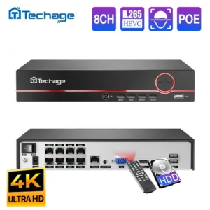 Techage H.265 8ch 4mp 5mp 8mp 1080p 4k Poe
