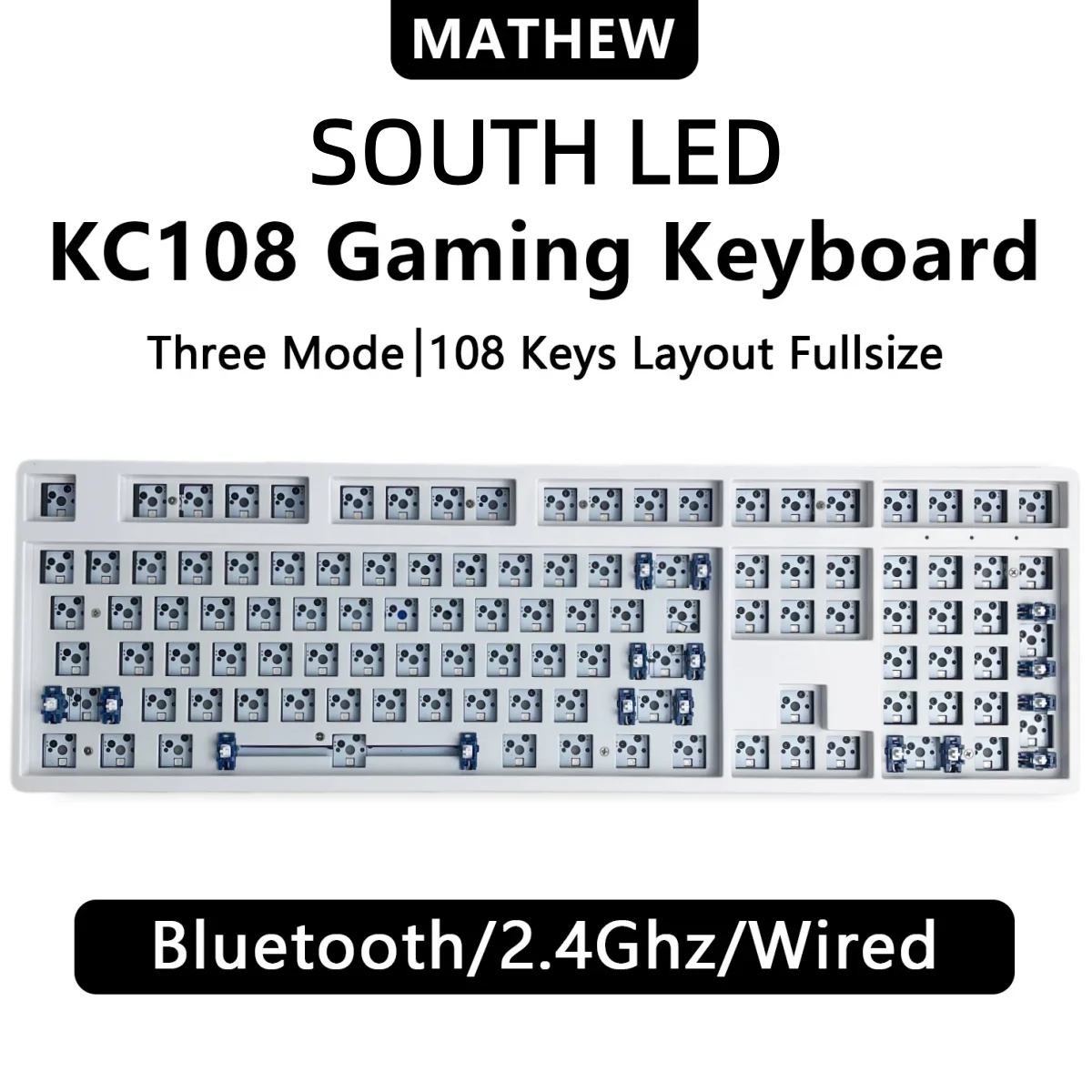 Three-Mode Mechanical Keyboard Barebone – 87/108 Keys - Image 10