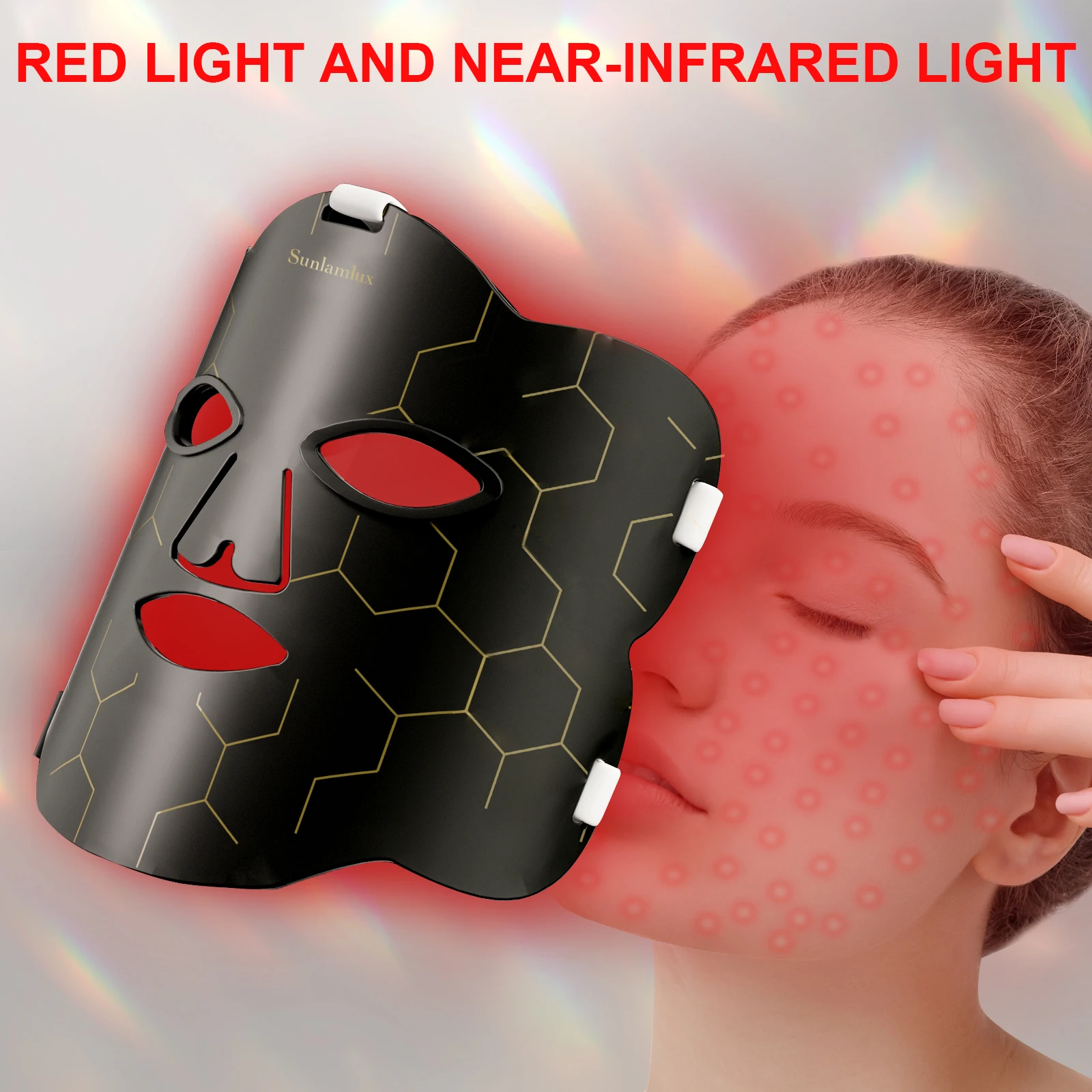 LED Facial & Neck Silicone Mask – Red Light - Image 4