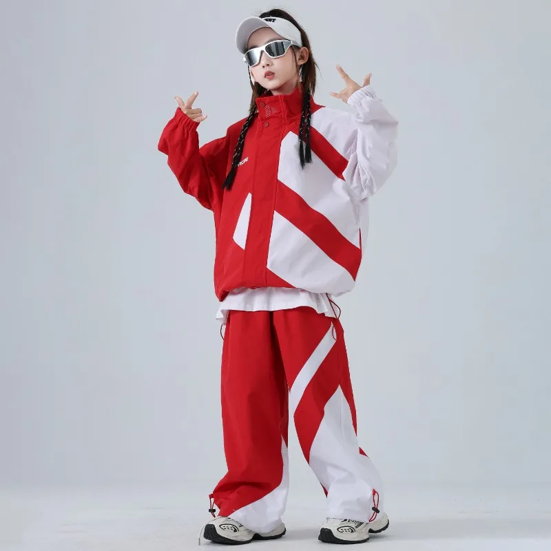 Kids' Colour-Block Windbreaker Jacket - Image 3