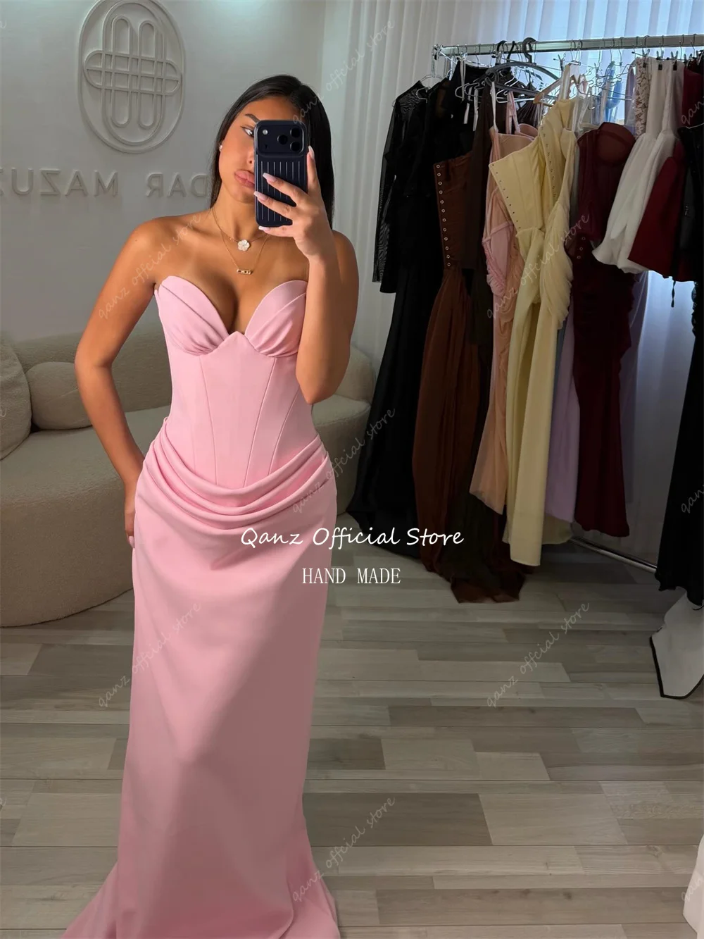 Mermaid Evening Dress with Detachable Shawl - Image 4