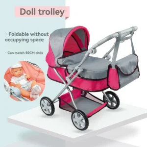 Foldable Toy Doll Stroller Pram