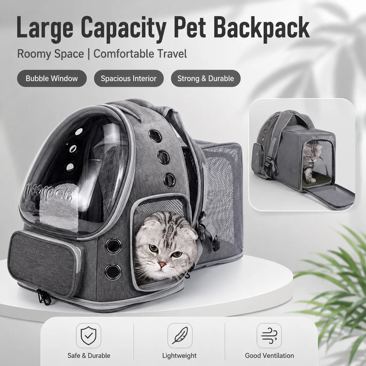Expandable Pet Backpack Carrier - Image 5