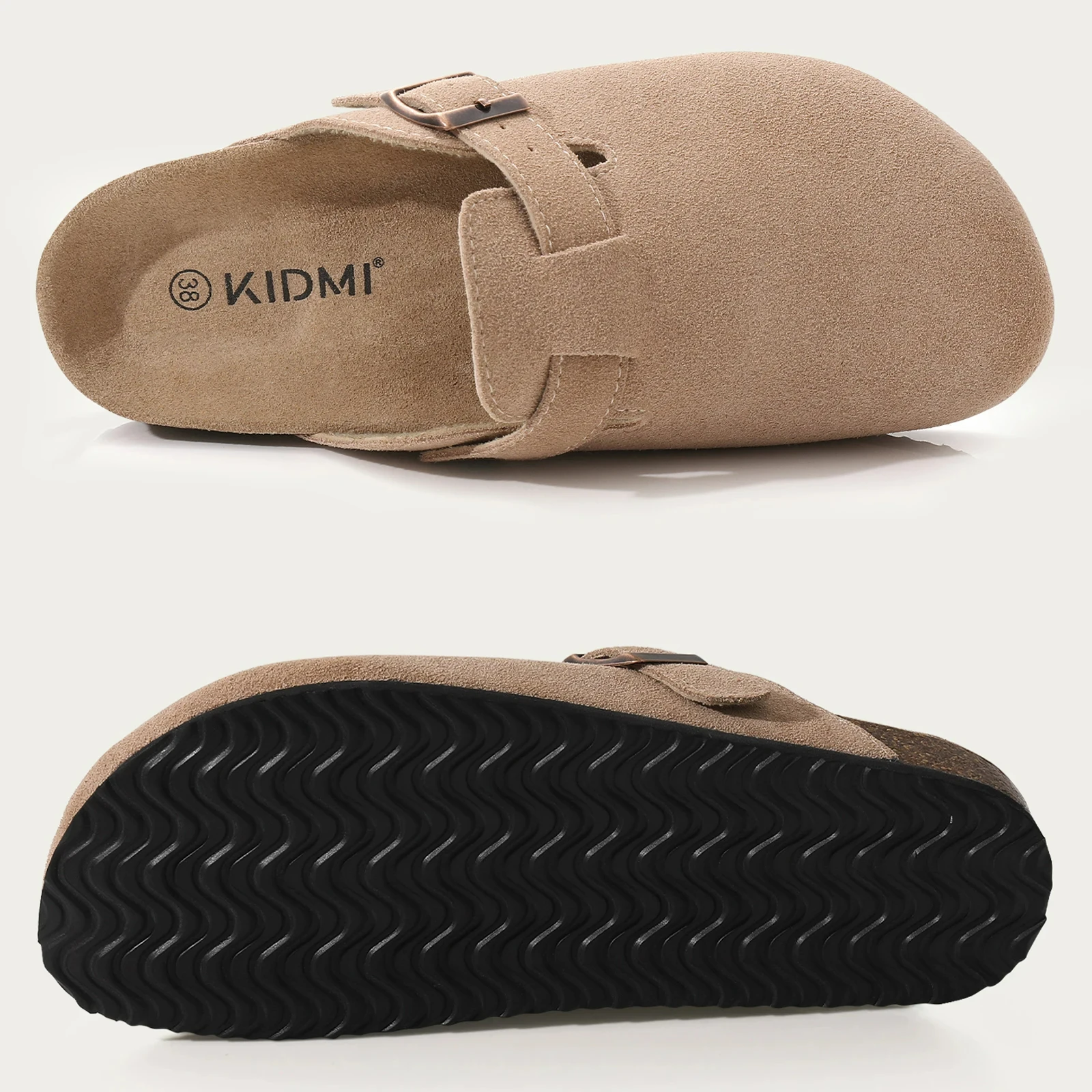 Cork Suede Mule Slippers - Image 6
