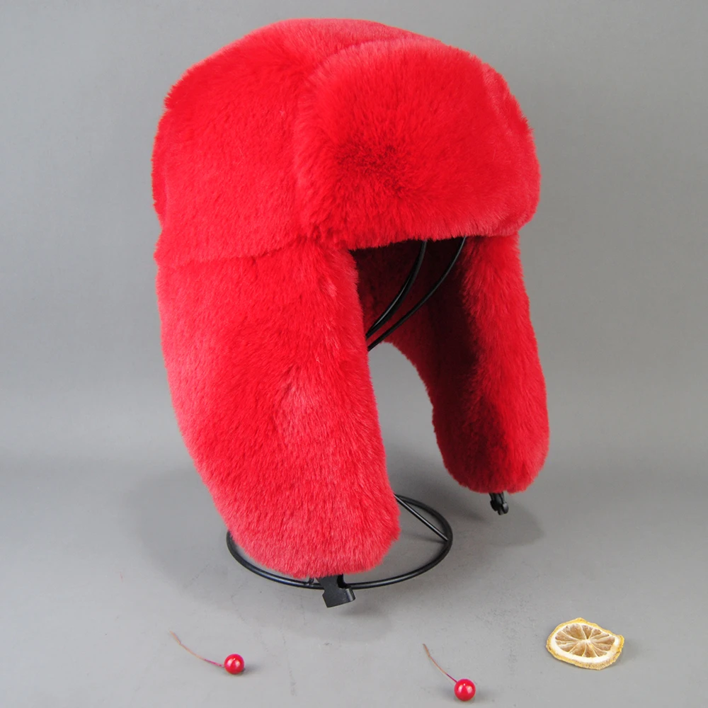 Winter Faux Fur Hat – Warm Ear Protection - Image 12