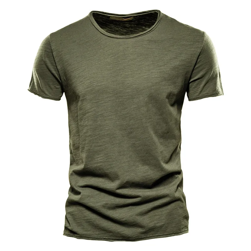 100% Cotton Men T-shirt Casual Soft Fitness Summer Thin - Image 15