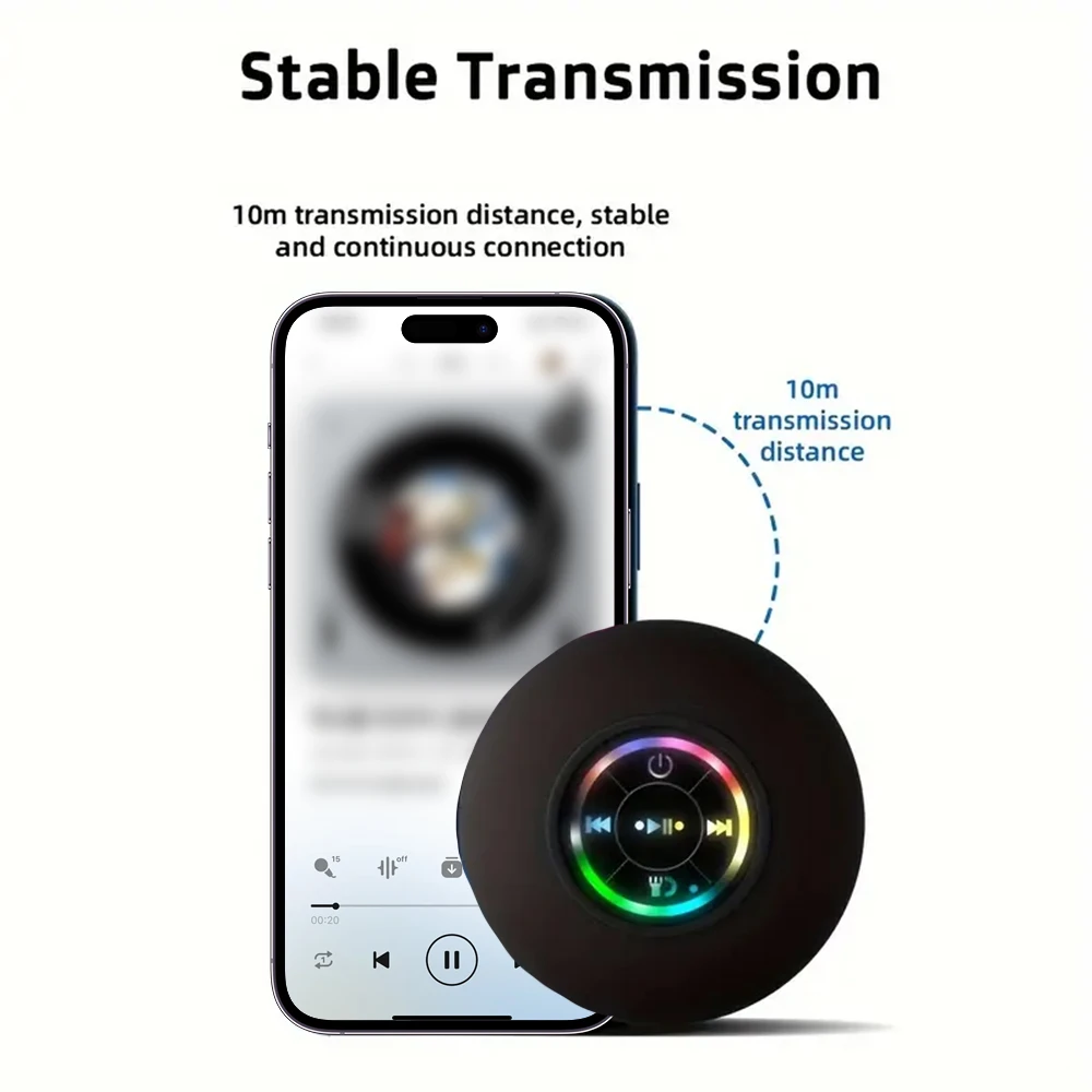 Waterproof Bluetooth Speaker with LED Lights - Image 5