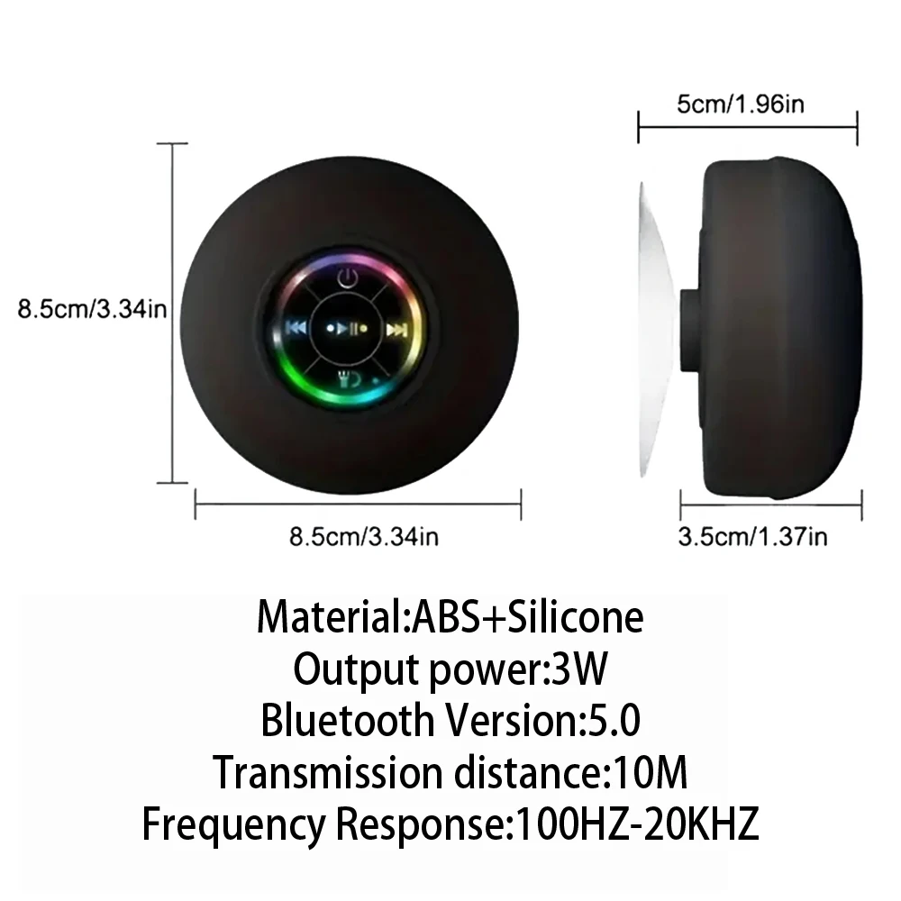 Waterproof Bluetooth Speaker with LED Lights - Image 6