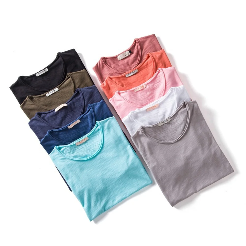 100% Cotton Men T-shirt Casual Soft Fitness Summer Thin - Image 4