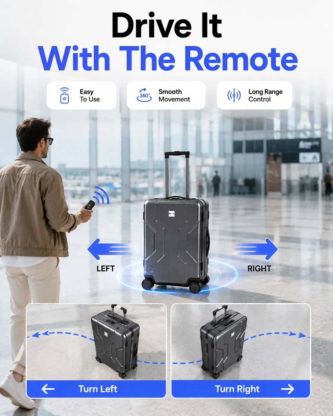 VALORA AutoGlide Carry-On AutoGlide Carry-On smart carry-on suitcase