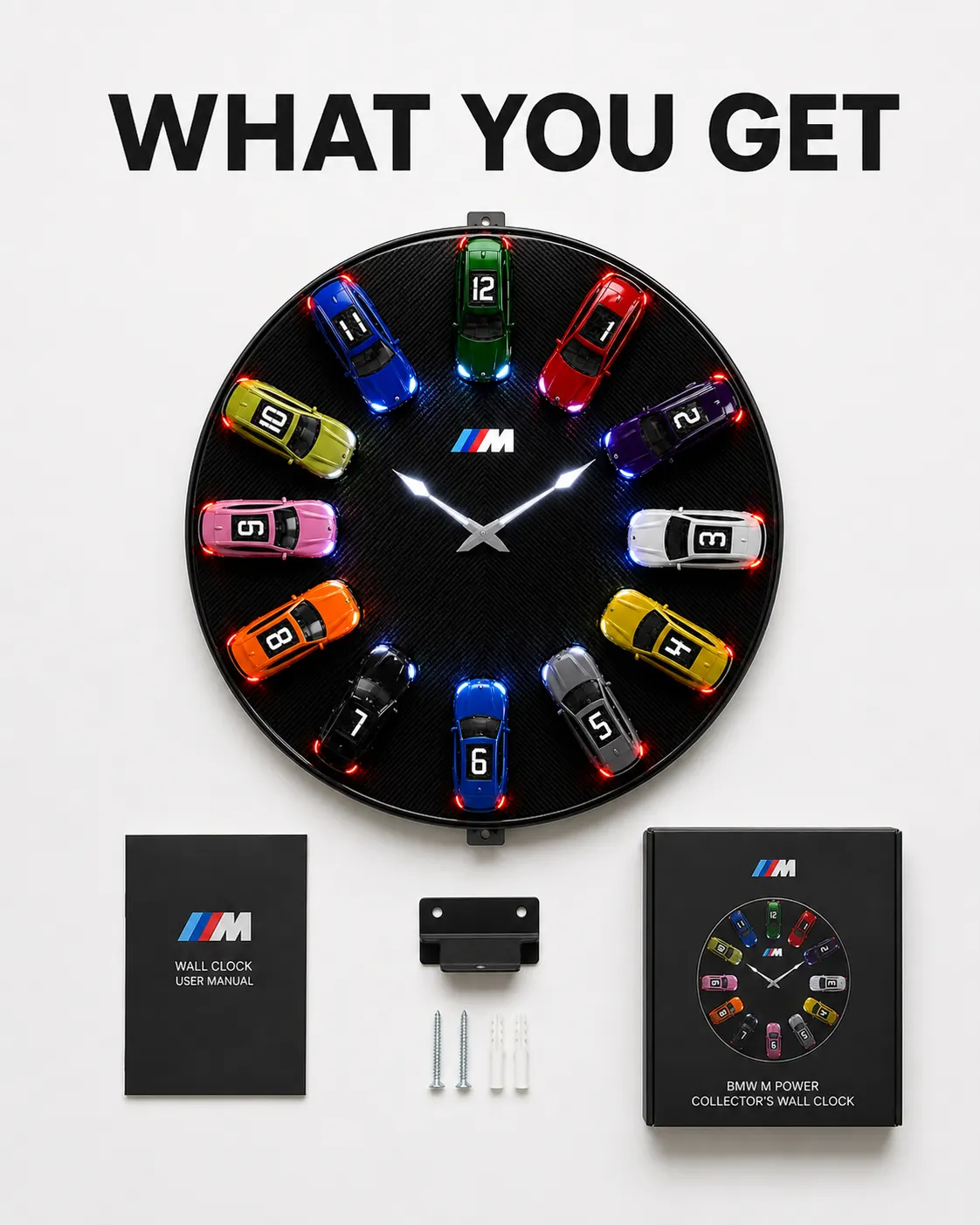 M Power 3D Car Wall Clock - Image 8