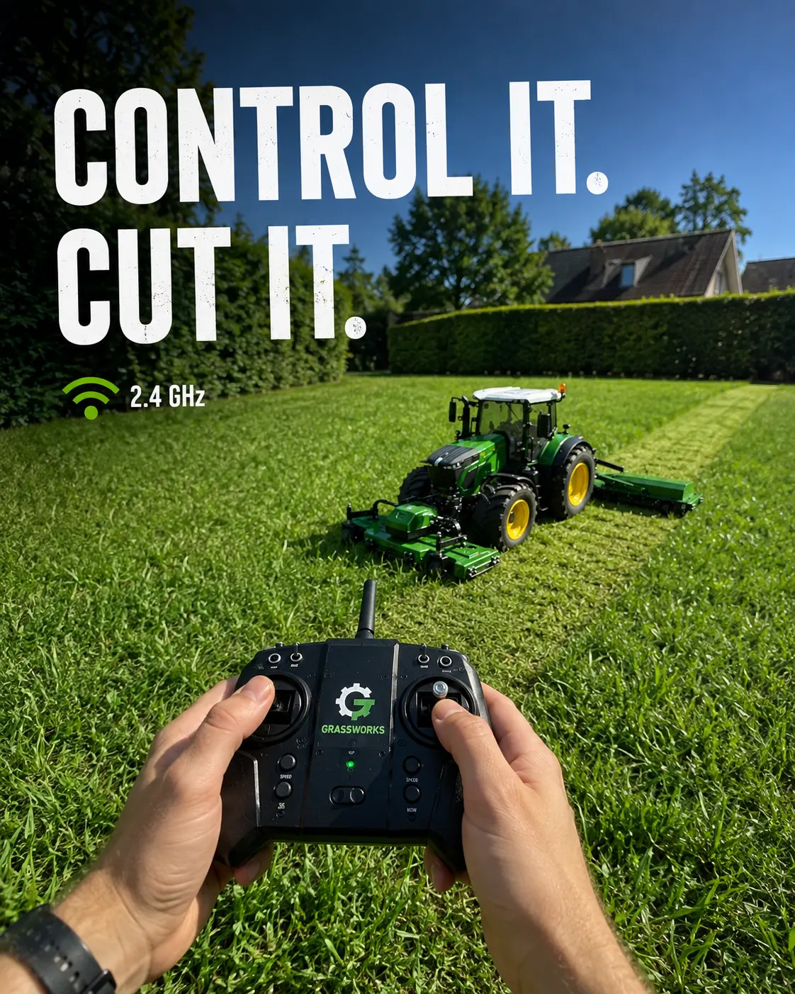GrassWorks GX-64 FoldCut RC Mower - Image 3