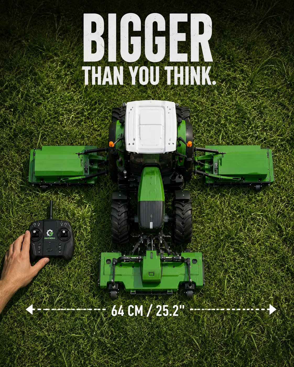 GrassWorks GX-64 FoldCut RC Mower - Image 4