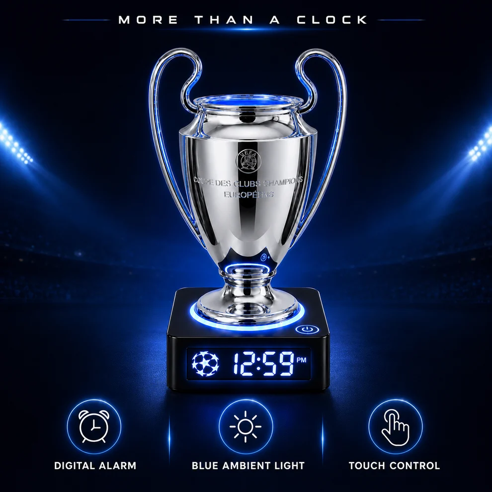 Champions Trophy Alarm Clock - Image 2