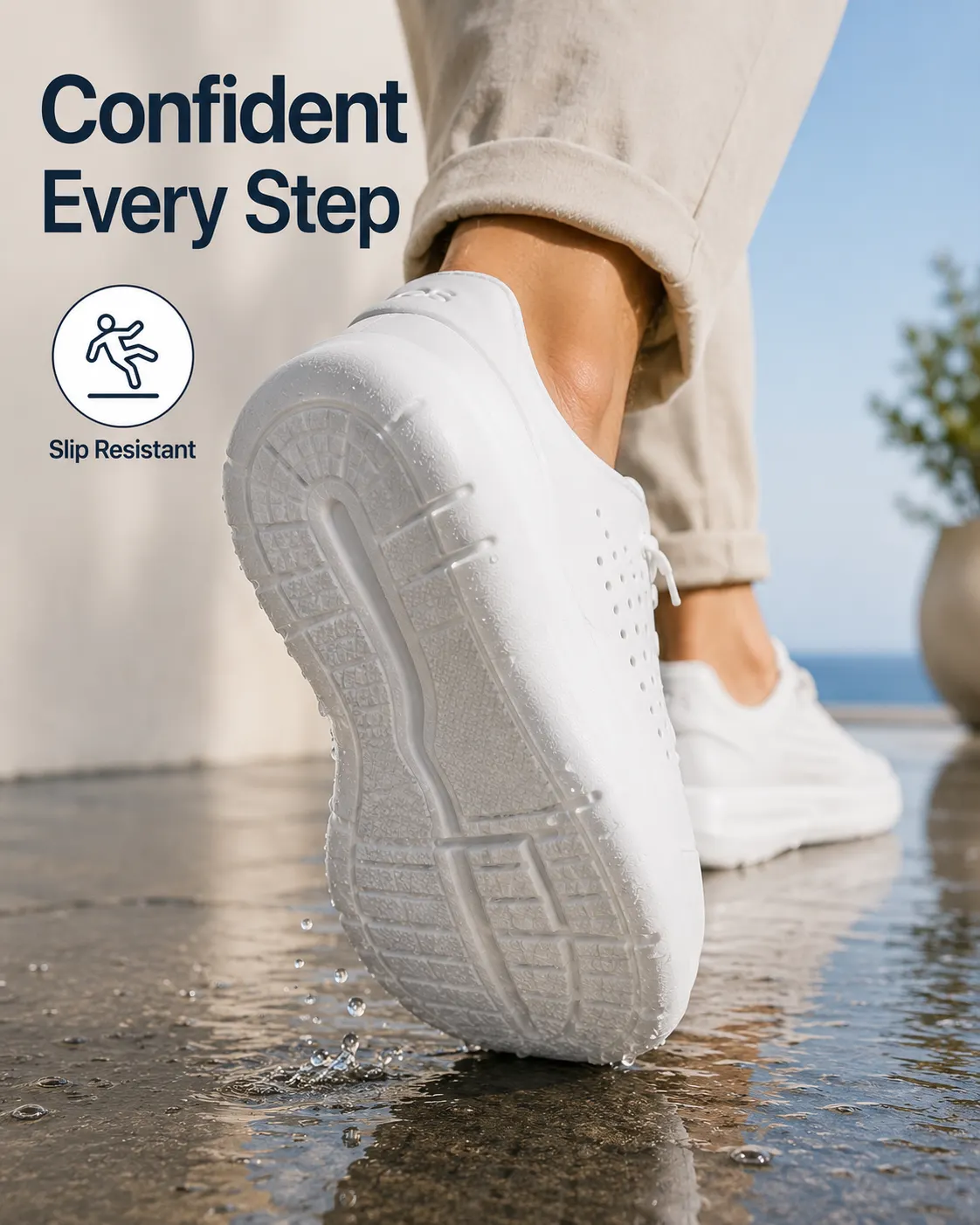 VALORA CloudStep CloudStep lightweight breathable shoe, in use